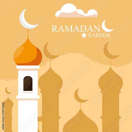 ramadan kareem mosque building traditional