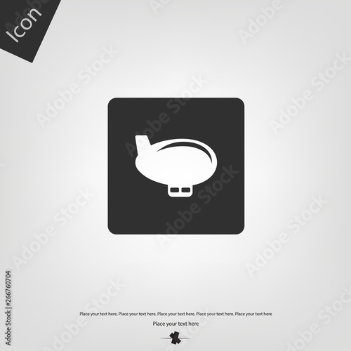 Airship icon. Vector illustration sign