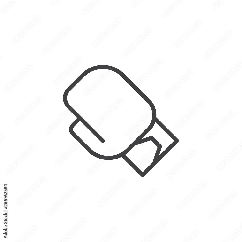 Boxing glove line icon. linear style sign for mobile concept and web design. Boxing sport outline vector icon. Symbol, logo illustration. Pixel perfect vector graphics Boxing glove line icon. linear style sign for mobile concept and web design. Boxing sport outline vector icon. Symbol, logo illustration. Pixel perfect vector graphics