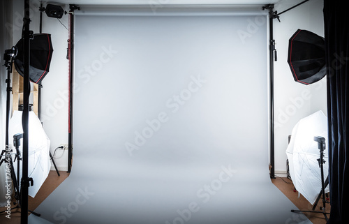 empty photostudio setup photo