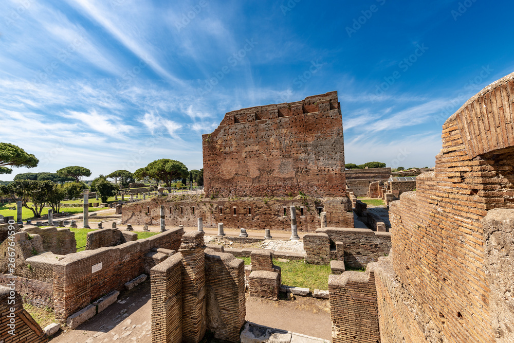 Capitolium - Roman temple in Ostia Antica - Rome Italy