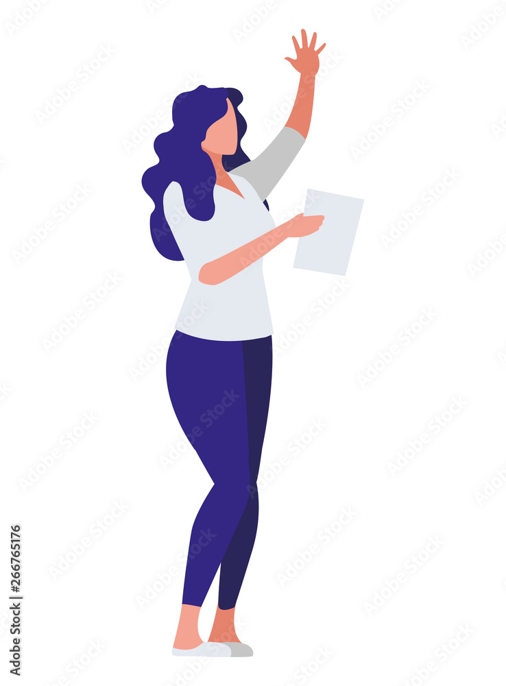 elegant businesswoman with documents elegant businesswoman with documents