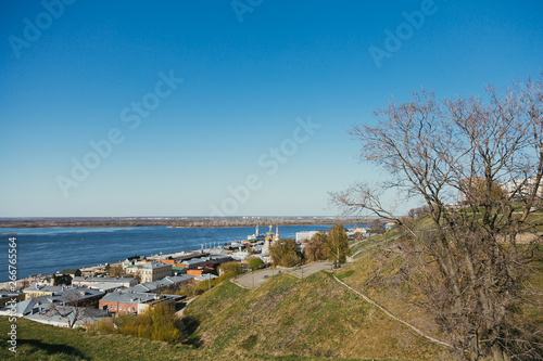 The embankment of the Volga