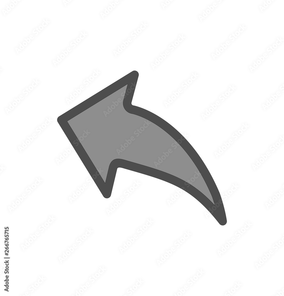 Obraz premium Left Direction Arrow Icon For Your Project