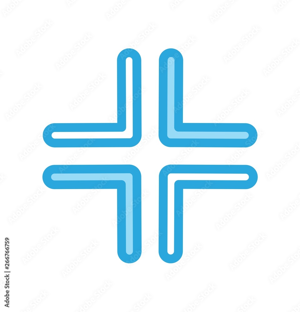 Obraz premium Complex Direction Arrow Icon For Your Project