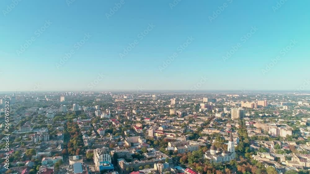 Panoramic aerial view of Odessa city at sunny day Panoramic aerial view of Odessa city at sunny day