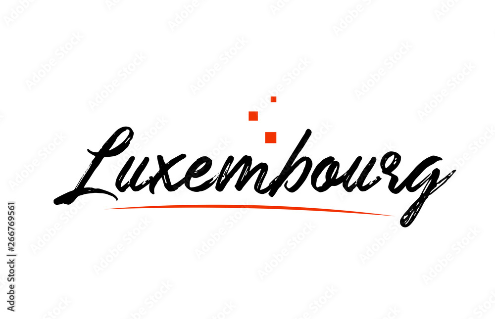 Luxembourg country typography word text for logo icon design Luxembourg country typography word text for logo icon design