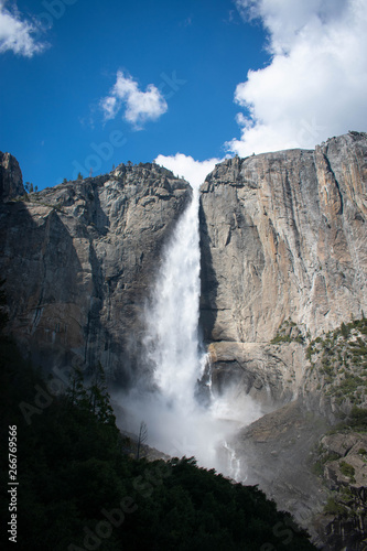 yosemite upper fall from trail  early May 2019