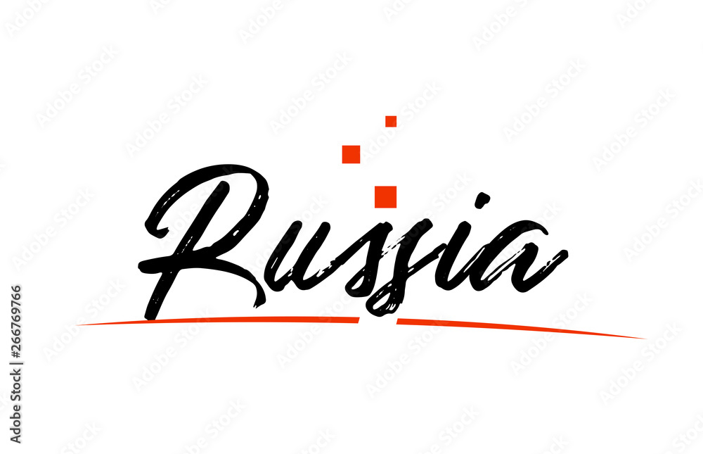 Russia country typography word text for logo icon design Russia country typography word text for logo icon design