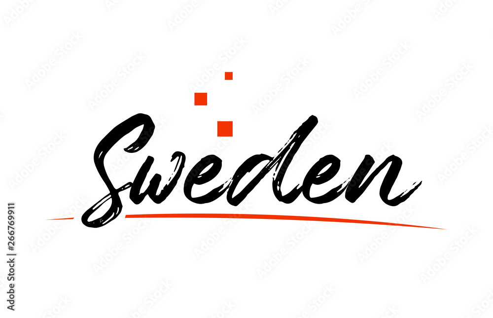 Sweden country typography word text for logo icon design Sweden country typography word text for logo icon design