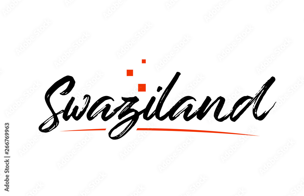 Swaziland country typography word text for logo icon design Swaziland country typography word text for logo icon design