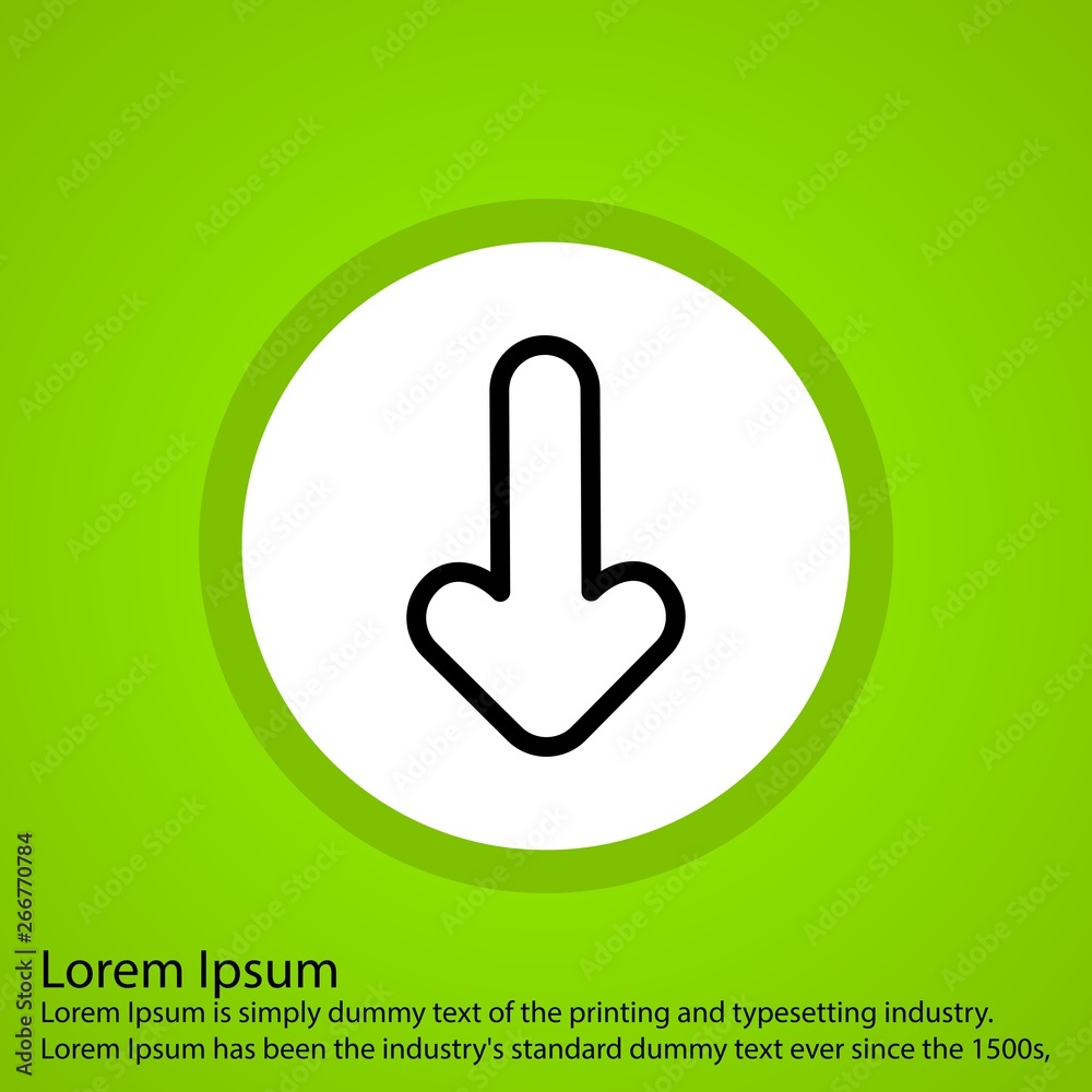 Down Direction Arrow Icon For Your Project Down Direction Arrow Icon For Your Project