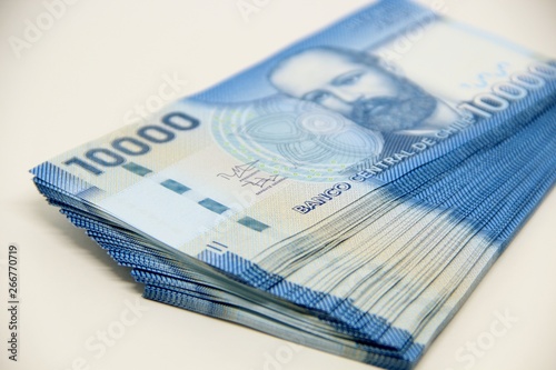 Chilean peso bills - background