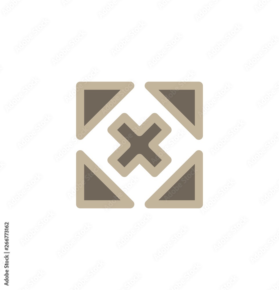 Obraz premium Complex Direction Arrow Icon For Your Project
