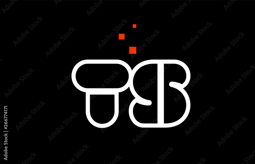 TS T S black white red alphabet letter combination logo icon design