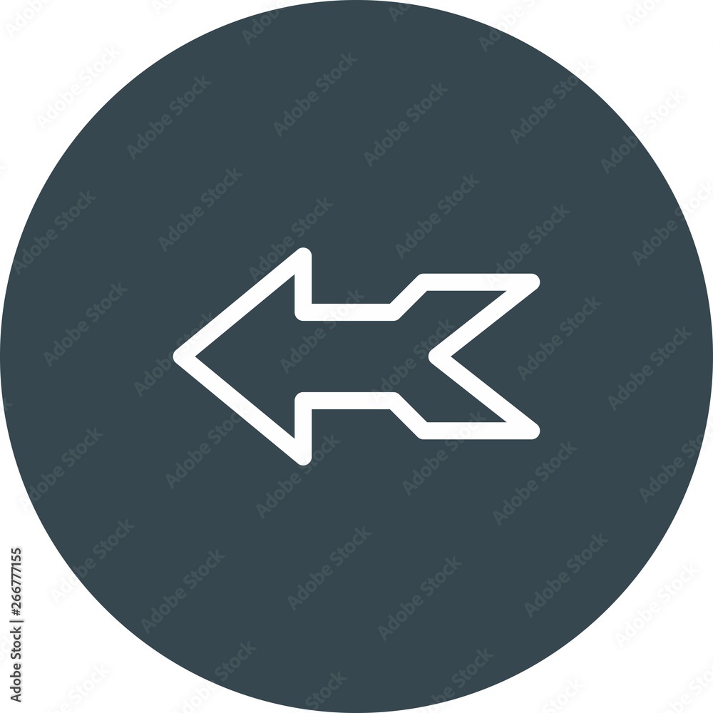 Left Direction Arrow Icon For Your Project