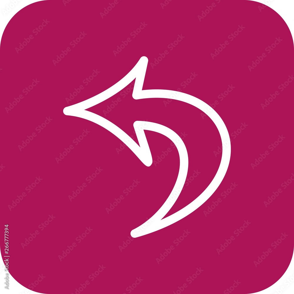 Obraz premium Left Direction Arrow Icon For Your Project