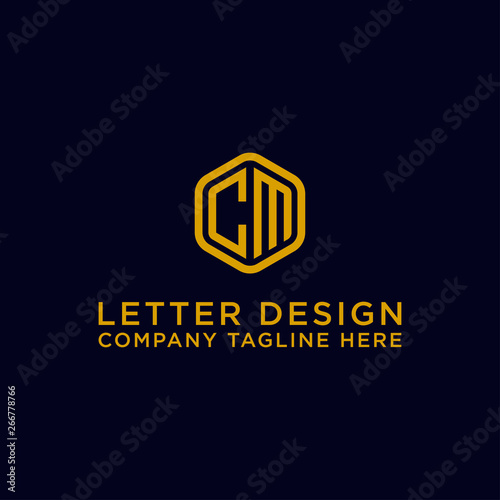 Free Download Letter CM Initial icon / logo design Monogram inspiration. - vector  - GFXLoad