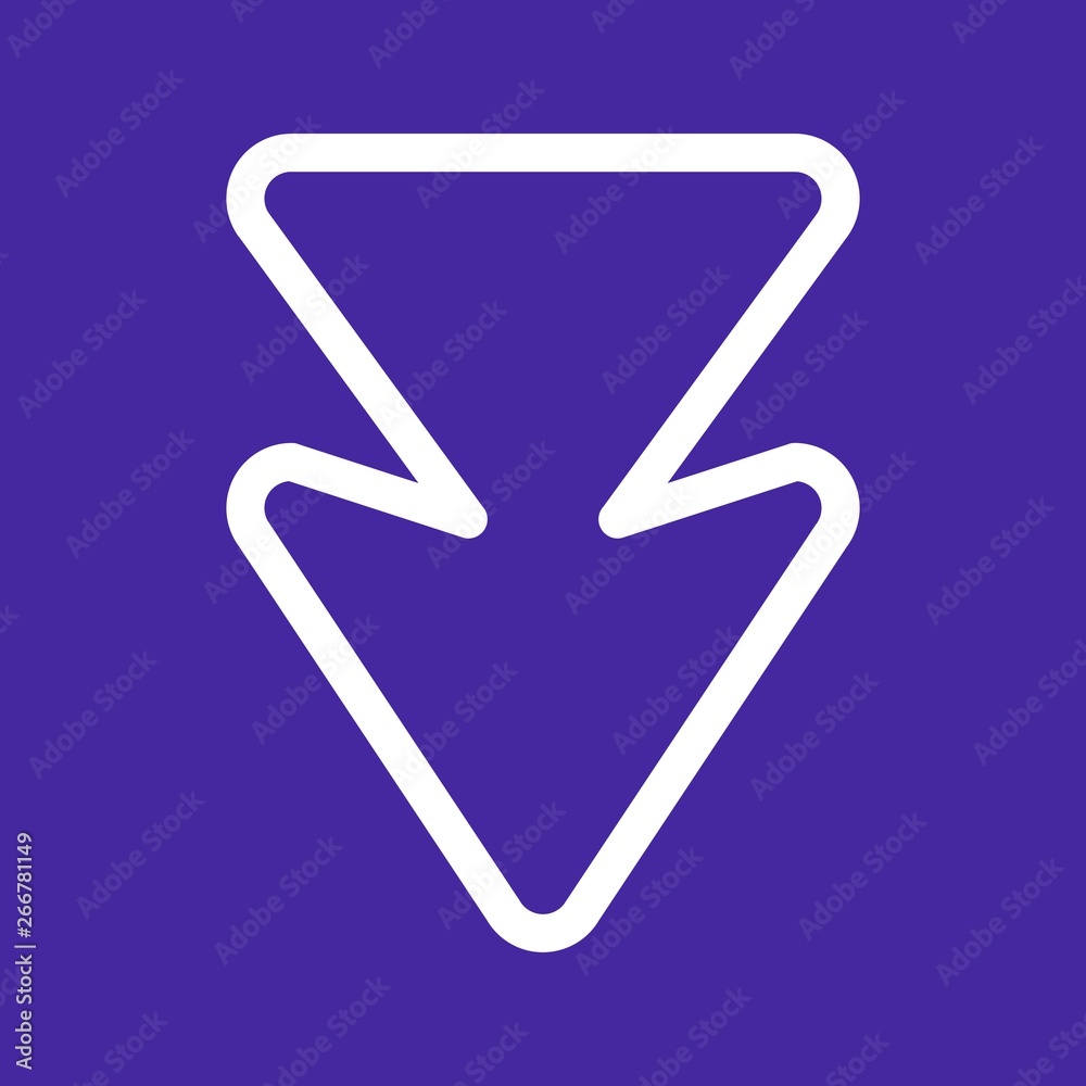 Down Direction Arrow Icon For Your Project Down Direction Arrow Icon For Your Project