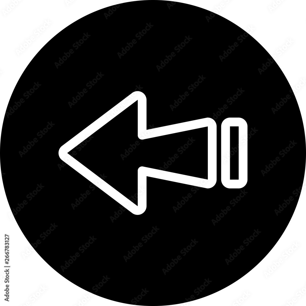 Left Direction Arrow Icon For Your Project