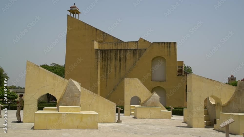 Supreme instrument, at the Jantar Mantar in Jaipur.Jaipur, Rajasthan, India. Handheld. Wide shot WS Supreme instrument, at the Jantar Mantar in Jaipur.Jaipur, Rajasthan, India. Handheld. Wide shot WS