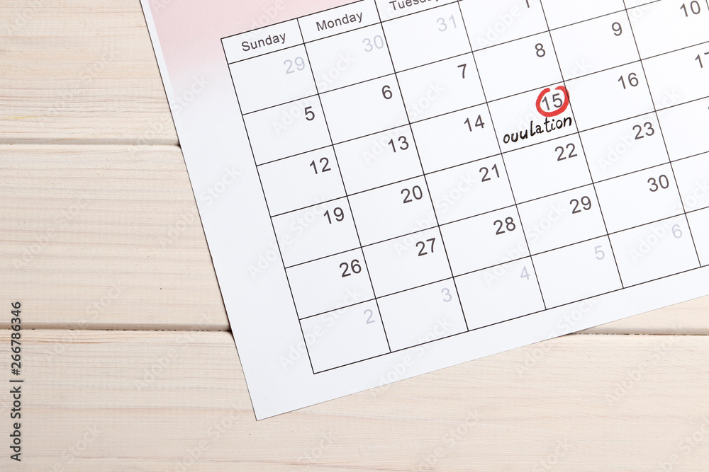 red highlighter with ovulation day mark on calendar, Concept of fertility chart, trying to have baby and natural contraception, Reminder Ovulation in graph with pen, Planning of pregnancy red highlighter with ovulation day mark on calendar, Concept of fertility chart, trying to have baby and natural contraception, Reminder Ovulation in graph with pen, Planning of pregnancy