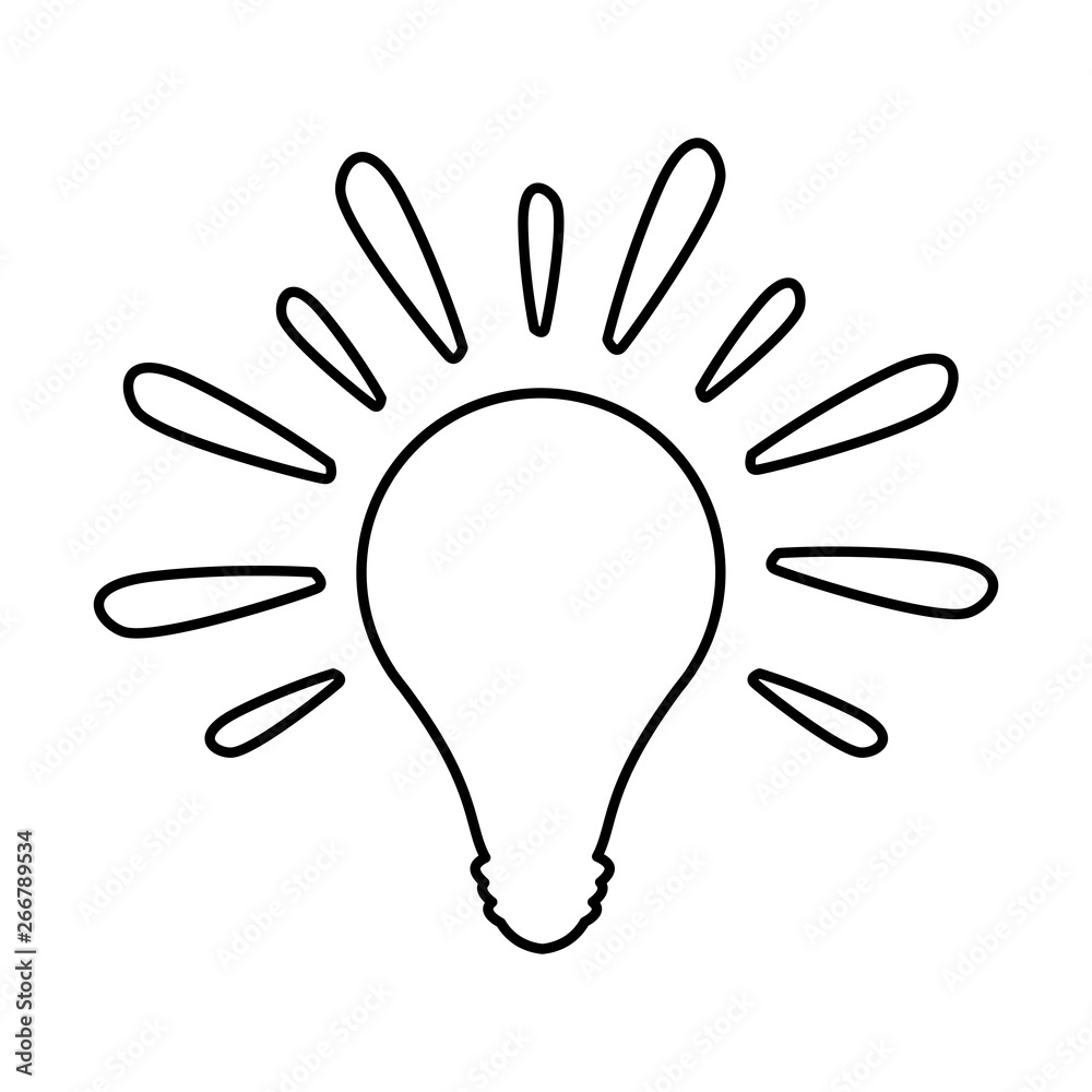 Obraz premium bulb light isolated icon