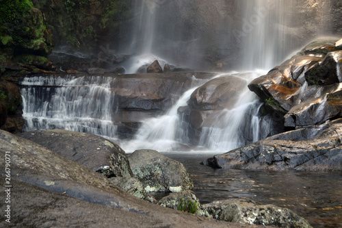 tropical waterfall in Petr  polis  Rio de janeiro.