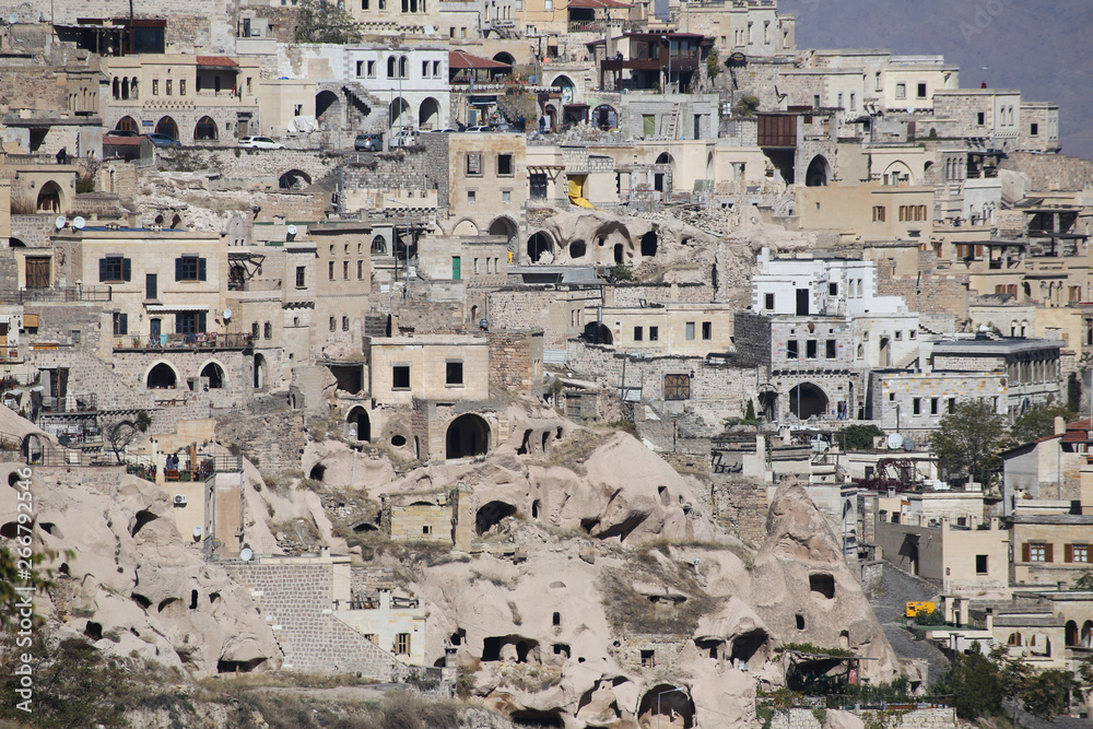 Uchisar Village in Cappadocia, Nevsehir, Turkey