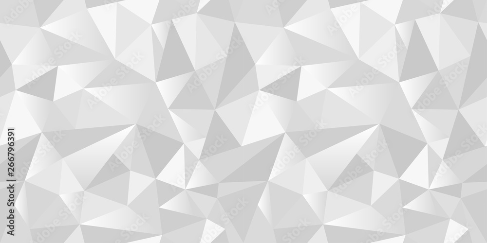 White abstract gradient geometric rumpled triangular seamless low poly style vector illustration graphic background. Rampled paper style background. Vector illustration White abstract gradient geometric rumpled triangular seamless low poly style vector illustration graphic background. Rampled paper style background. Vector illustration