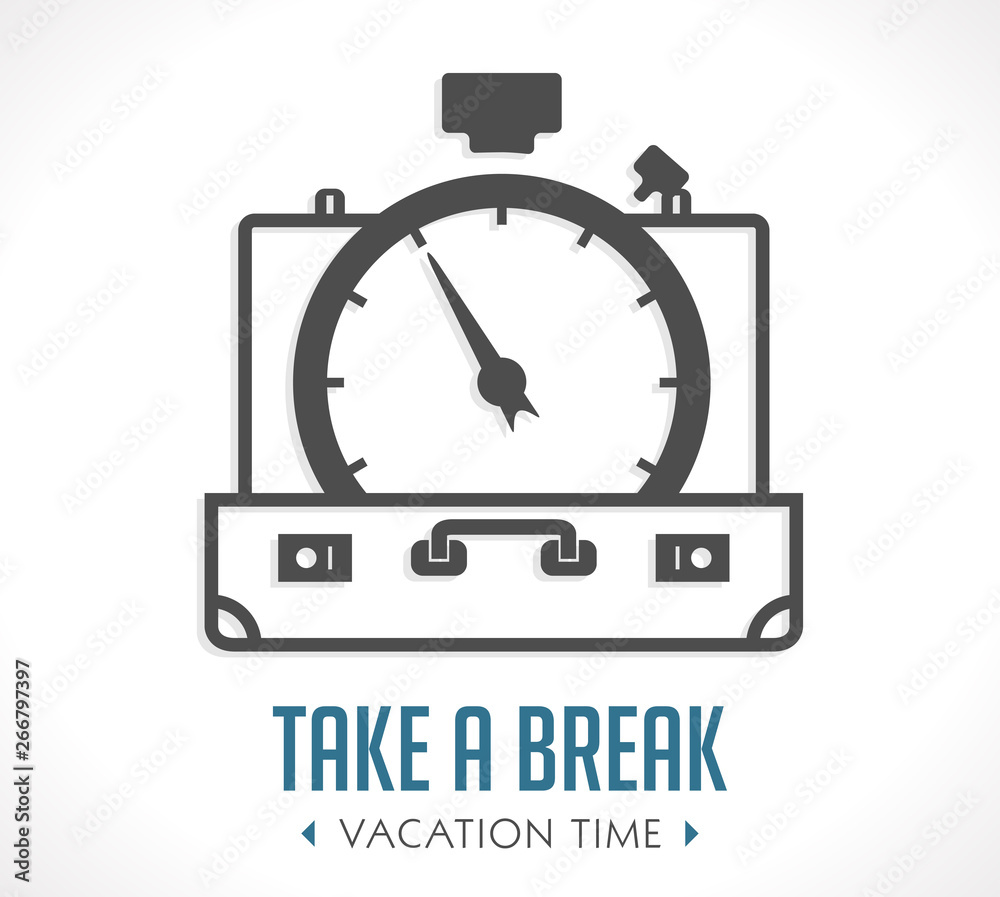 Vacation time - travel suitcase concept - travel bag Vacation time - travel suitcase concept - travel bag