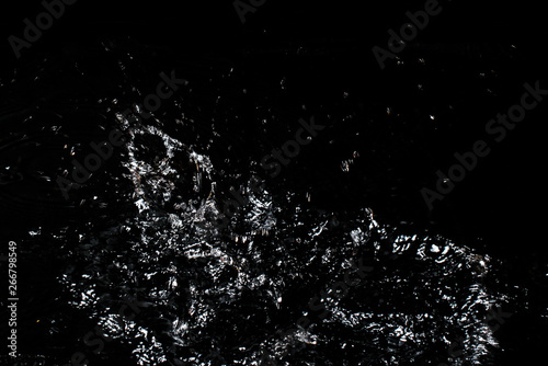 Splash of water. Isolate on black background