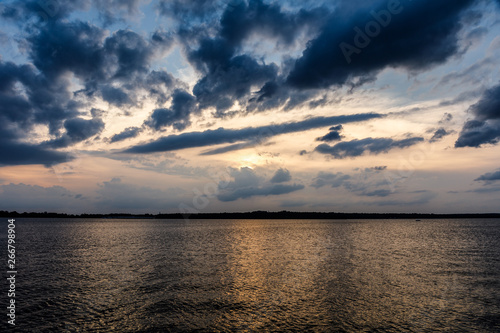 Sunset  at a lake in Oklahoma. © crotonoil