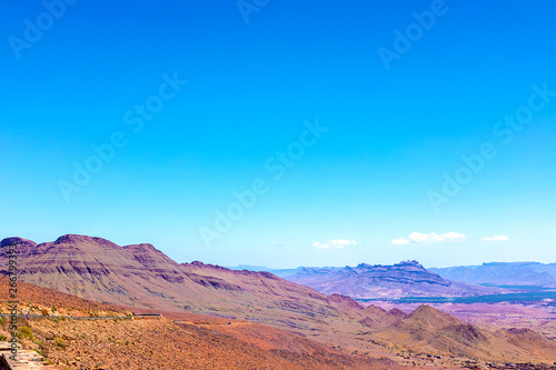 A beautiful mountain landscape, a geological wonder . Atlas Mountains, Morocco. © Natallia