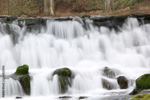 Long exposure waterfall in nature