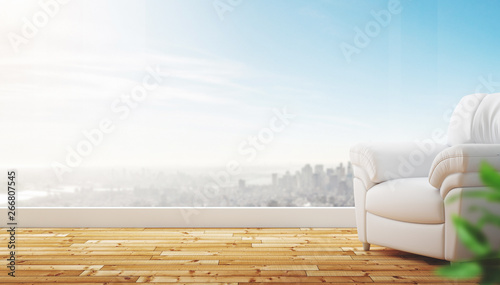 Modern living room, 3d rend...