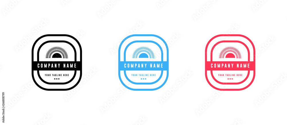 Set of Badge logo design - vector Set of Badge logo design - vector