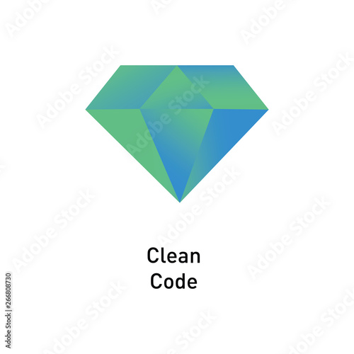 clean code popular web icon design 