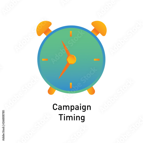 campaign timing popular web icon design 