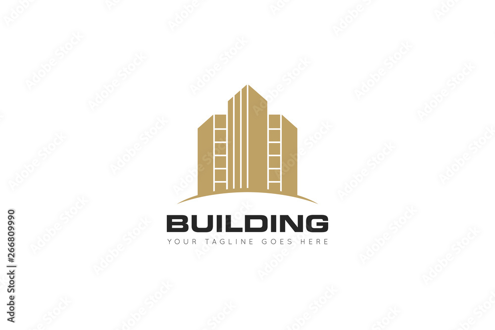 building logo and icon vector Illustration design template