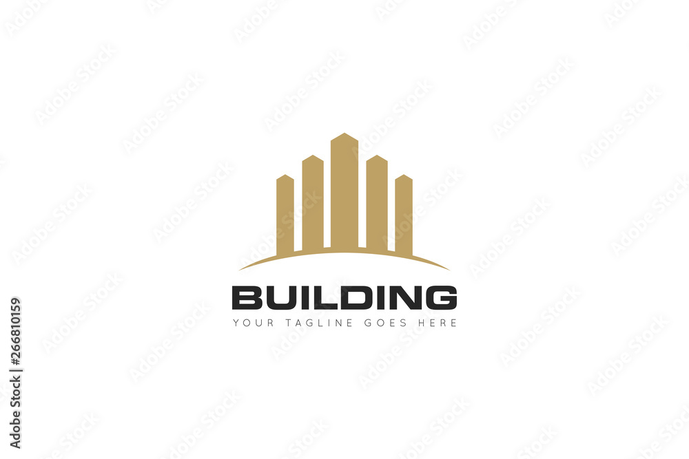 building logo and icon vector Illustration design template