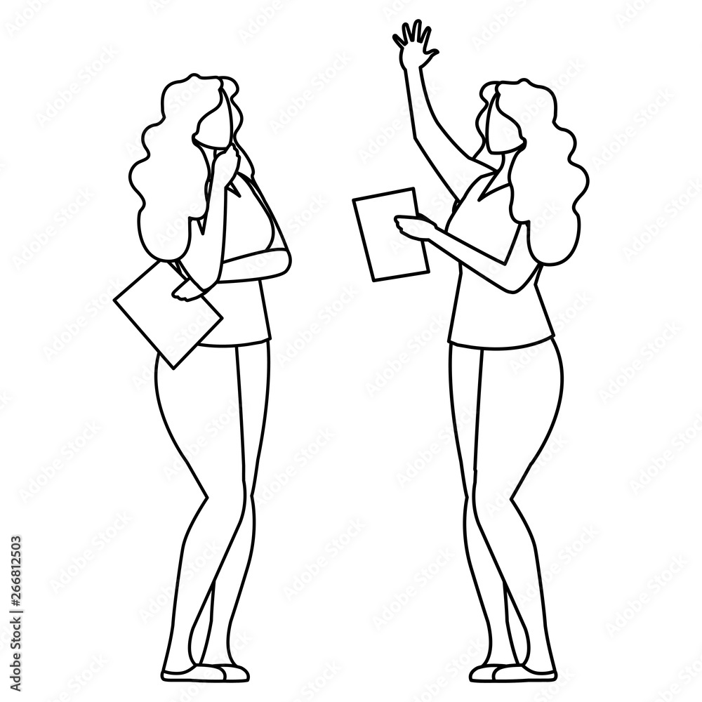 elegant businesswomen avatars characters elegant businesswomen avatars characters