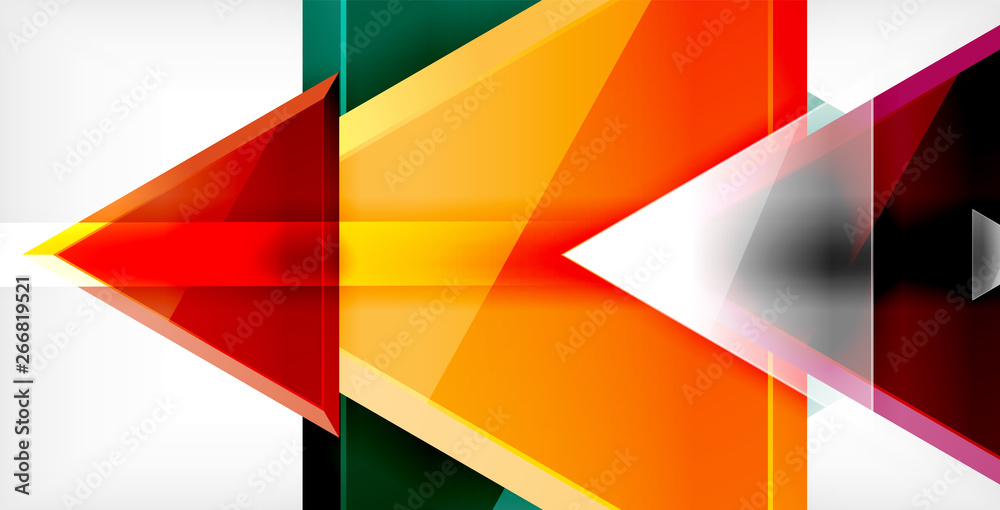 Glossy shiny triangles background Glossy shiny triangles background