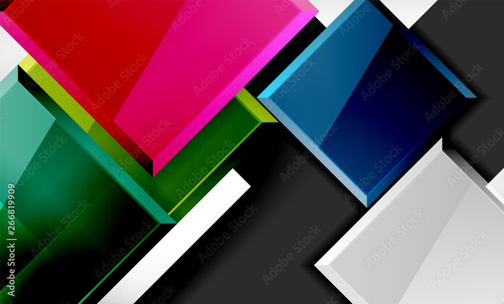 Color squares futuristic abstract background Color squares futuristic abstract background