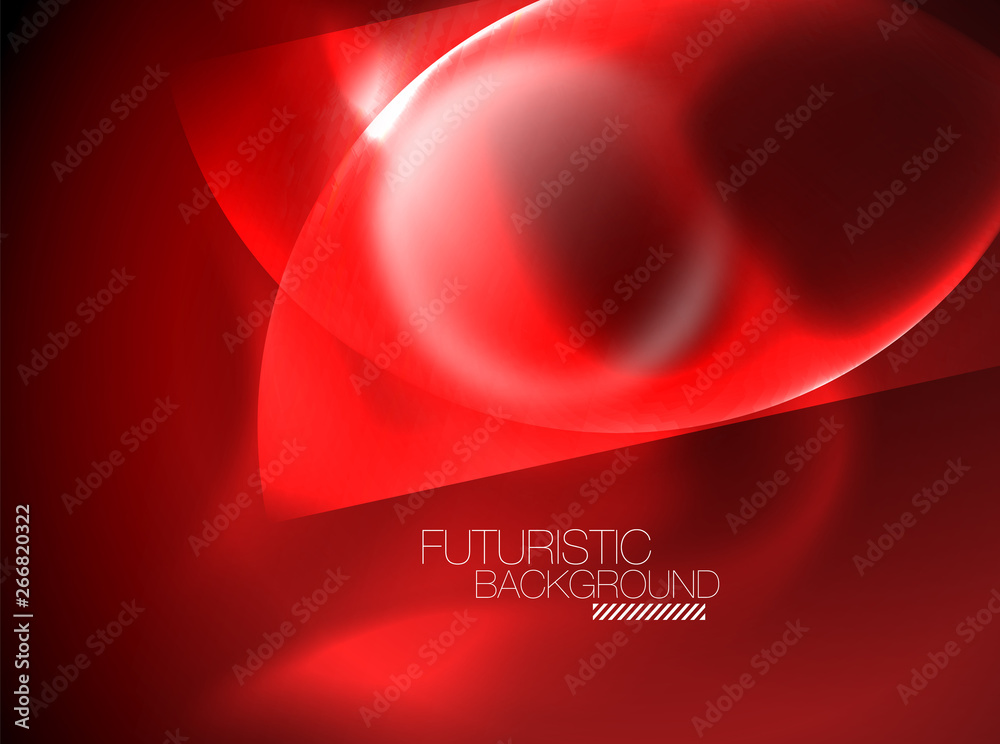 Vector glowing neon circles abstract background Vector glowing neon circles abstract background
