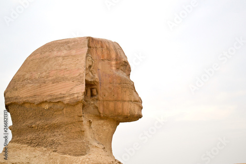 3 November 2012, Egypt-View of the Sphinx in Giza close-up. Copy space