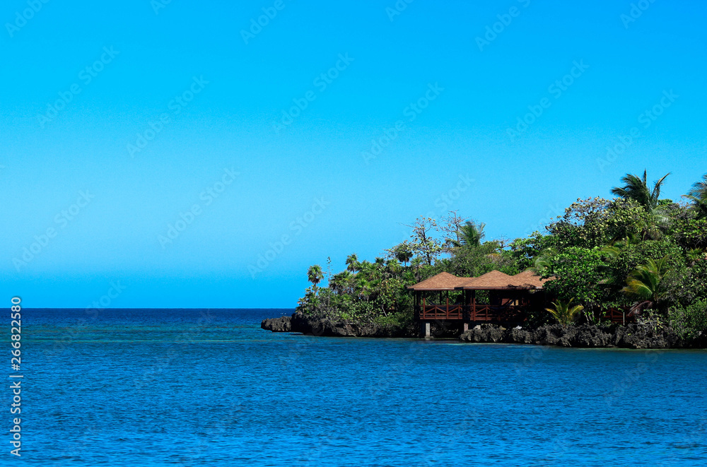Fototapeta premium Tropical island in the Caribbean