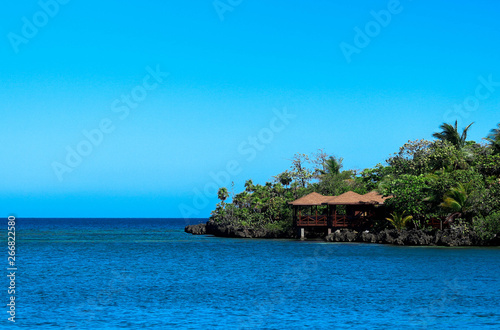 Tropical island in the Caribbean