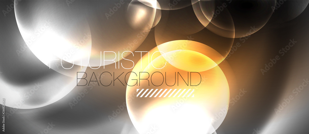 Shiny neon color light with circles abstract background Shiny neon color light with circles abstract background