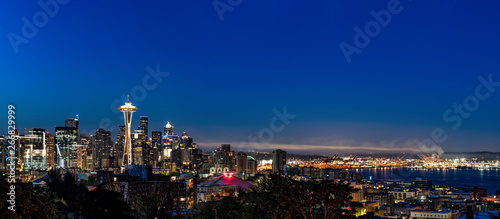 Photography Seattle Washington cityscape sunrise